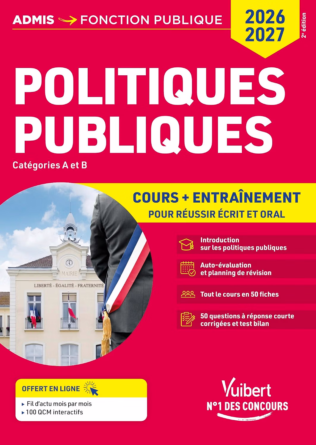 Livre Politiques publiques - Catégories A et B: Concours 2026-2027