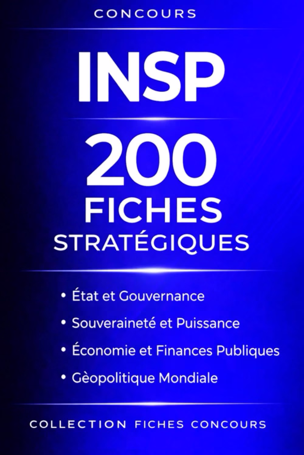 Concours INSP – 200 Fiches Stratégiques: État et Gouvernance • Souveraineté et Puissance • Économie et Finances Publiques • Géopolitique Mondiale